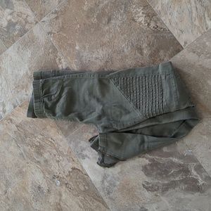 Olive green skinny jeans